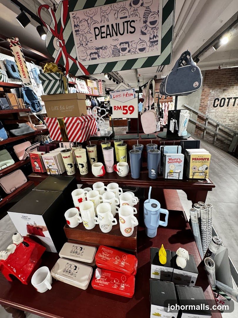 Peanuts Merchandise Display