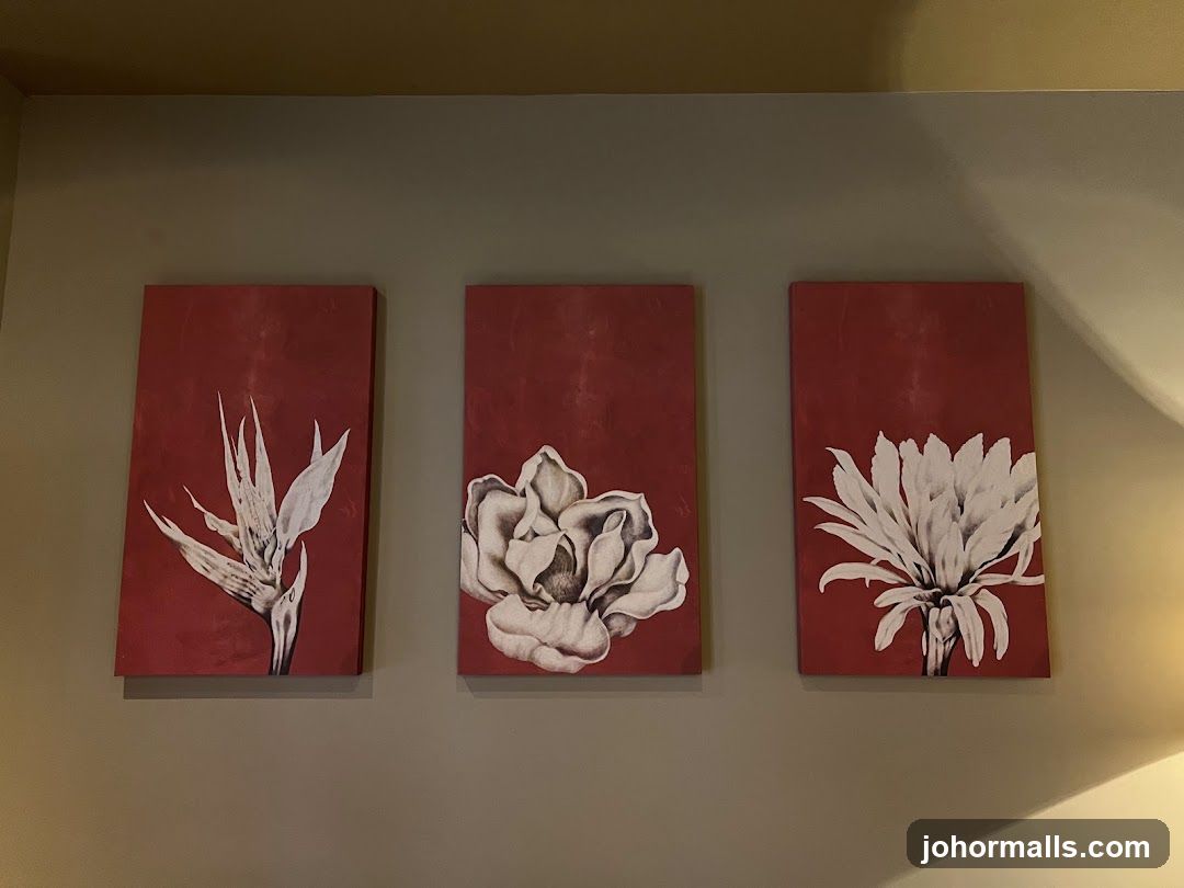 Triptych Floral Wall Art