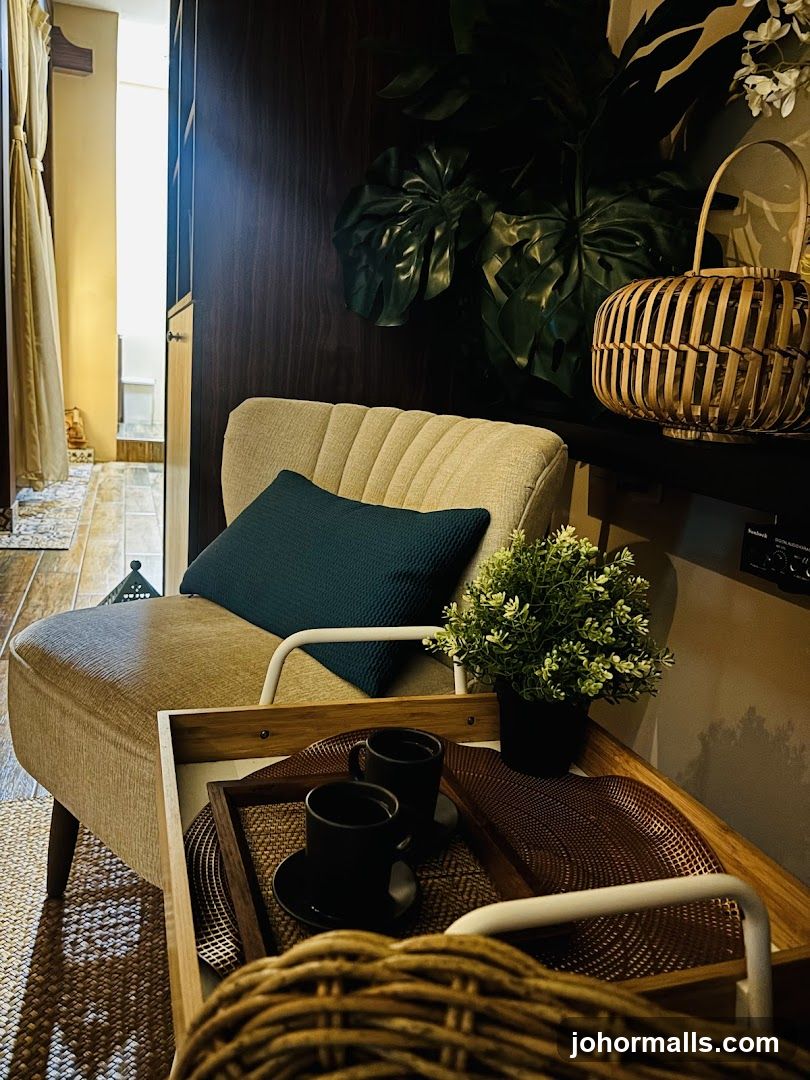 Cozy Seating Area with Coffee Tray