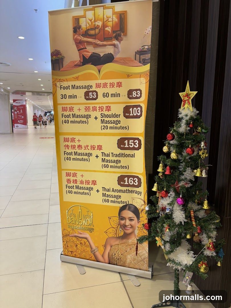 Bangkok Thai Massage Menu