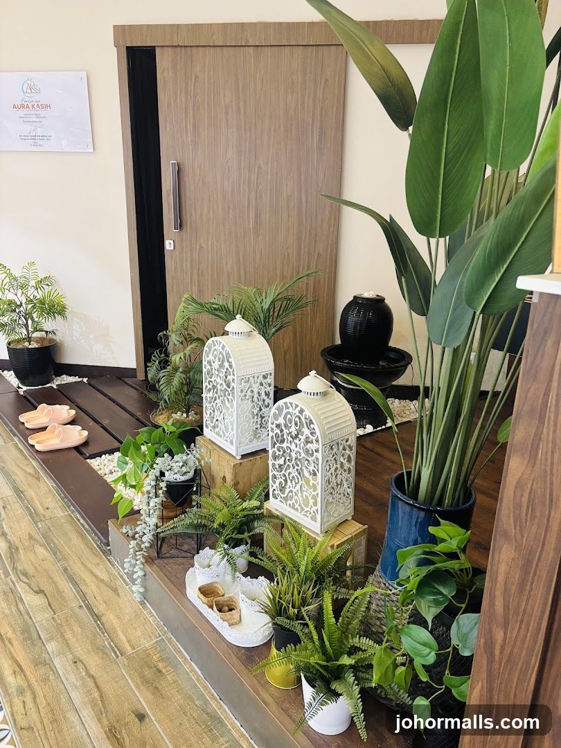 Spa Entrance Decor