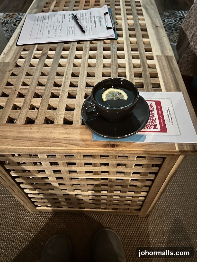 Cup of tea on a wooden table
