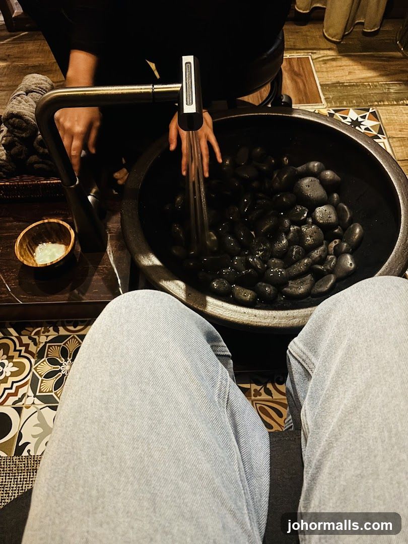 Foot spa treatment