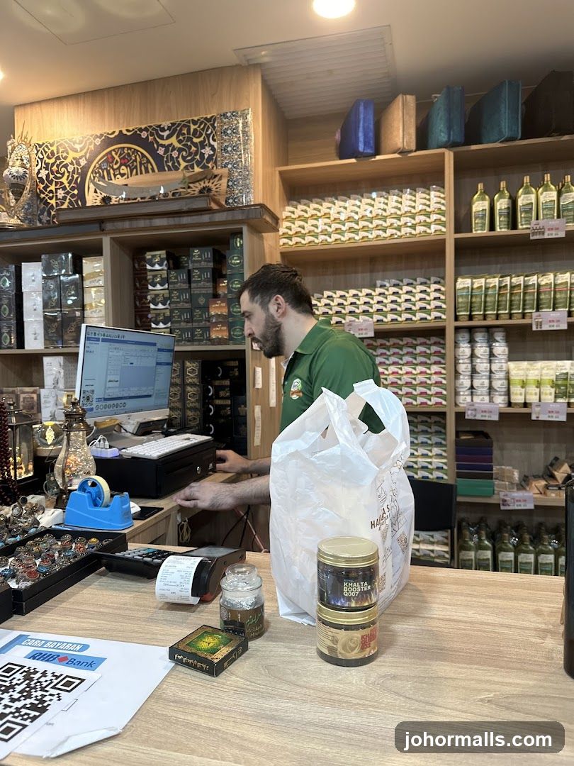 Shop Interior with Staff and Products