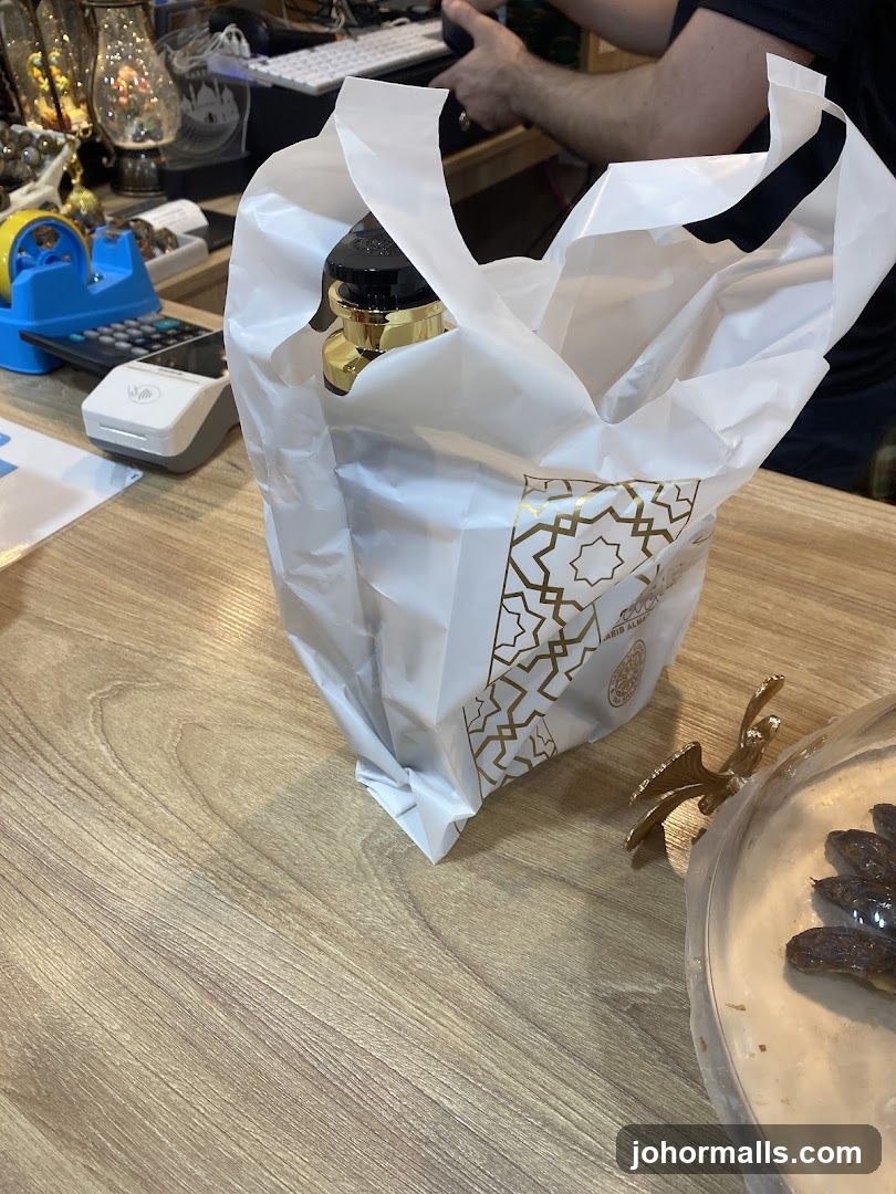 Shopping Bag with Perfume Bottle