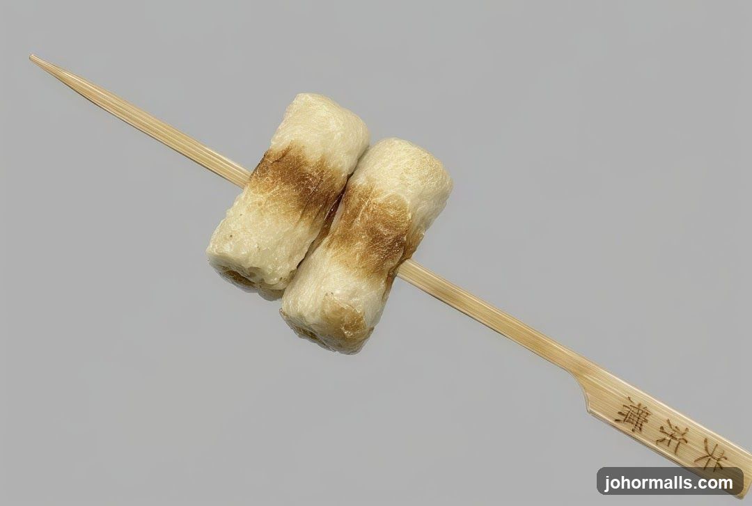 Fish cakes on a skewer