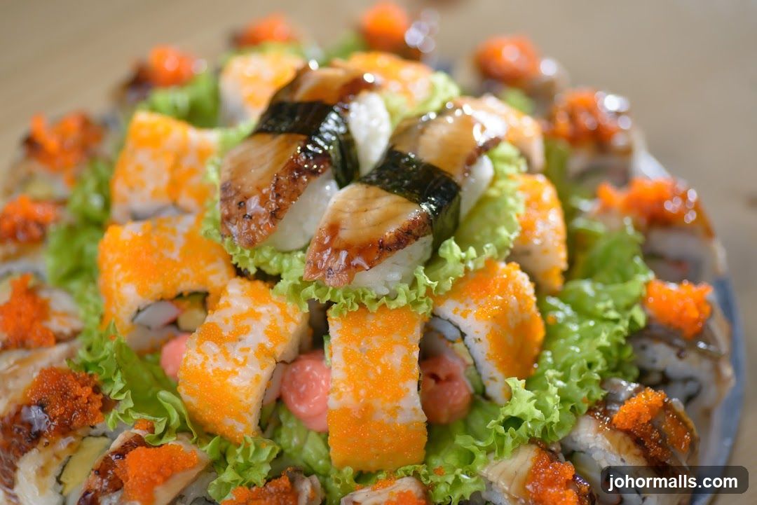 Assortment of Sushi Rolls