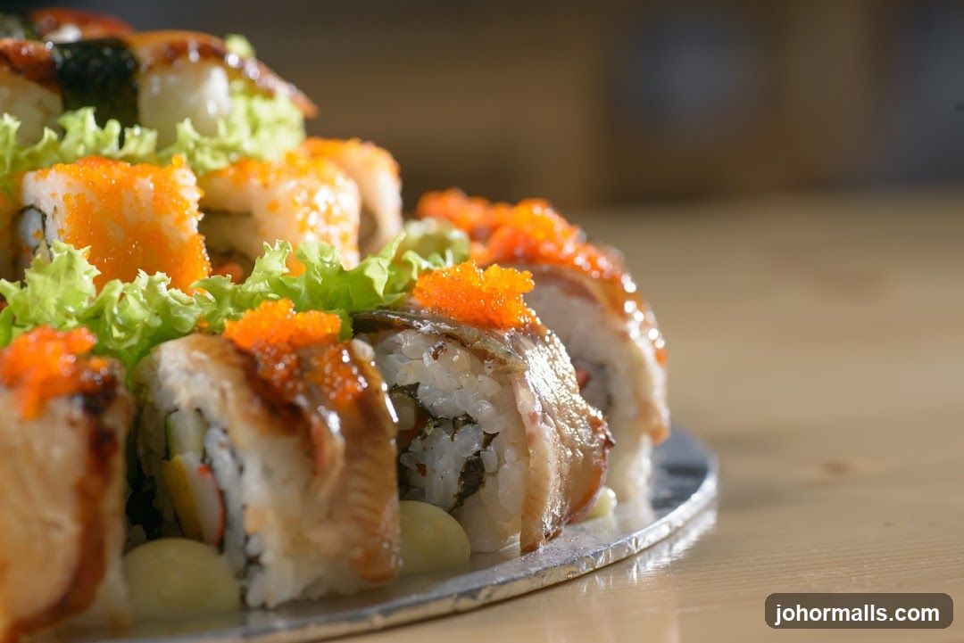 Assortment of Sushi Rolls