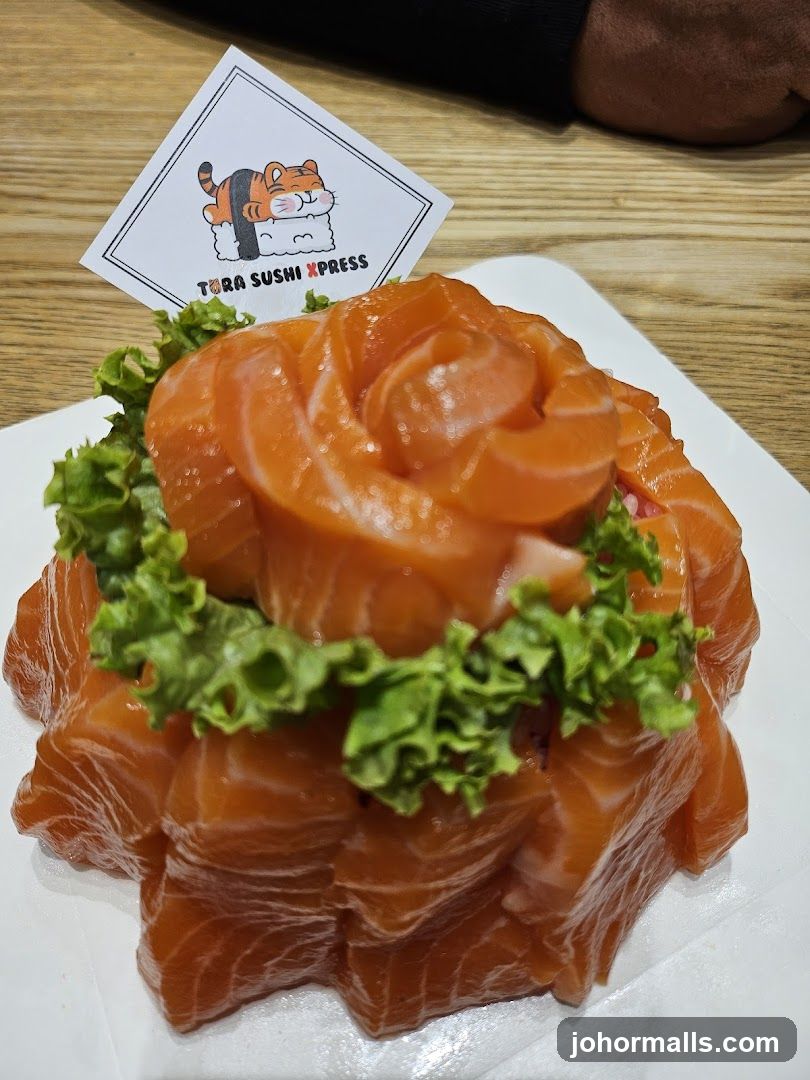Salmon Sashimi Presentation