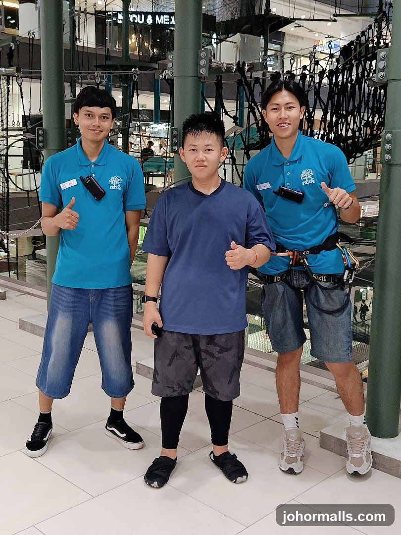 Three people posing for a photo