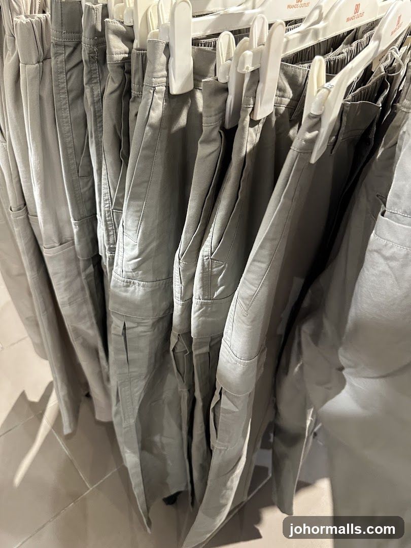 Pants on display