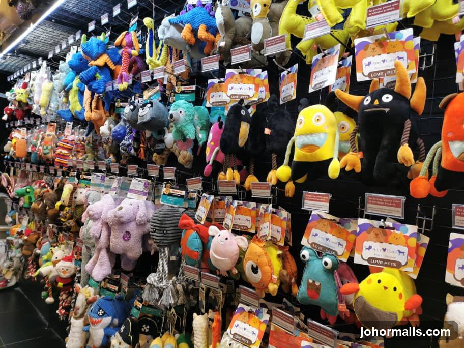 Wall of Pet Toys
