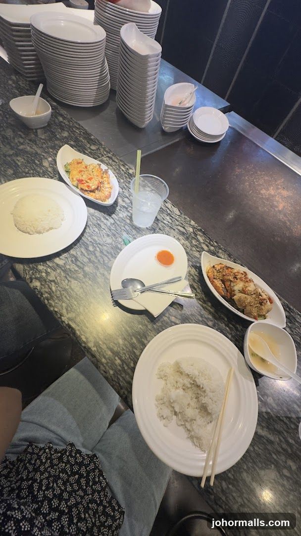 Table Setting with Food