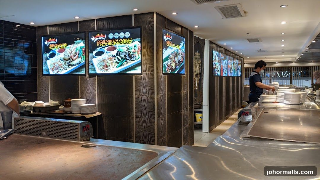 Restaurant Interior with Teppanyaki Grills