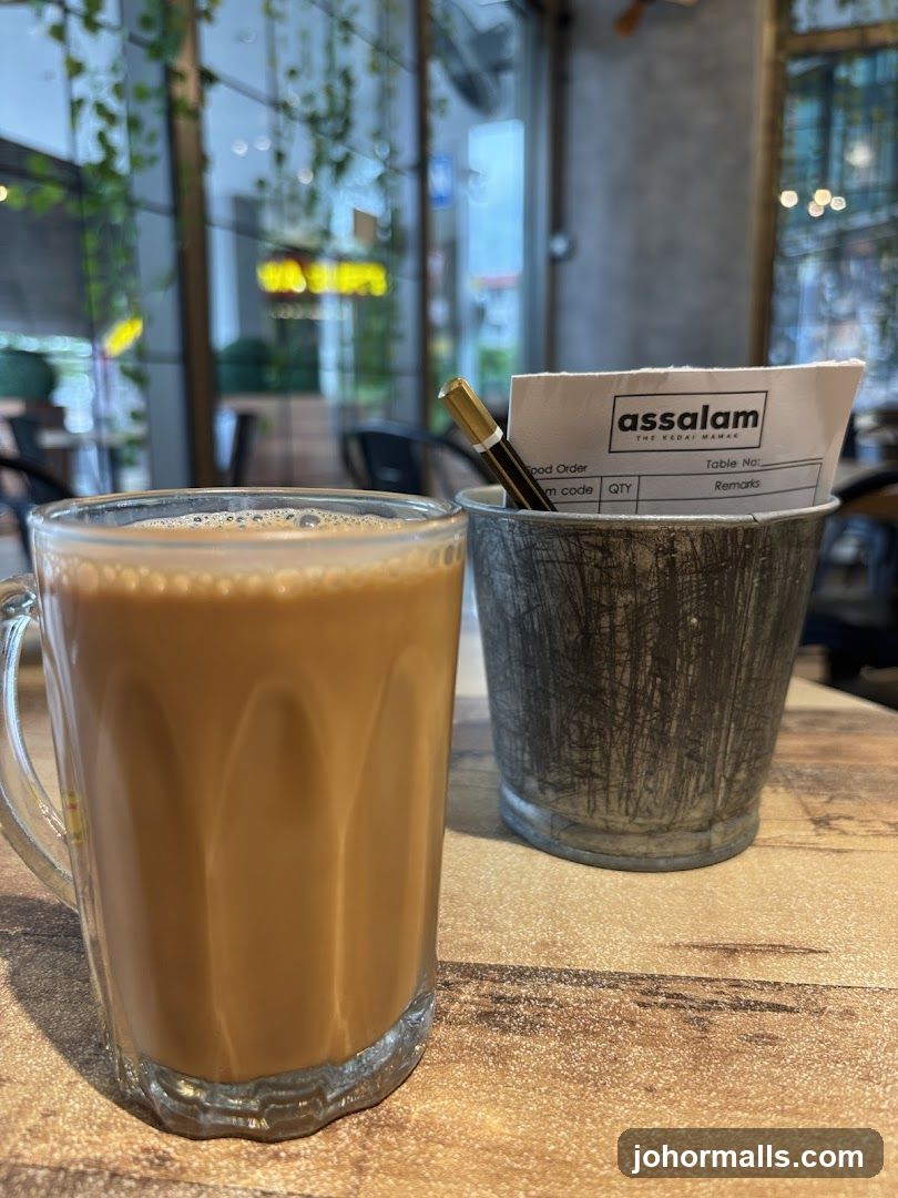 Teh Tarik and Receipt