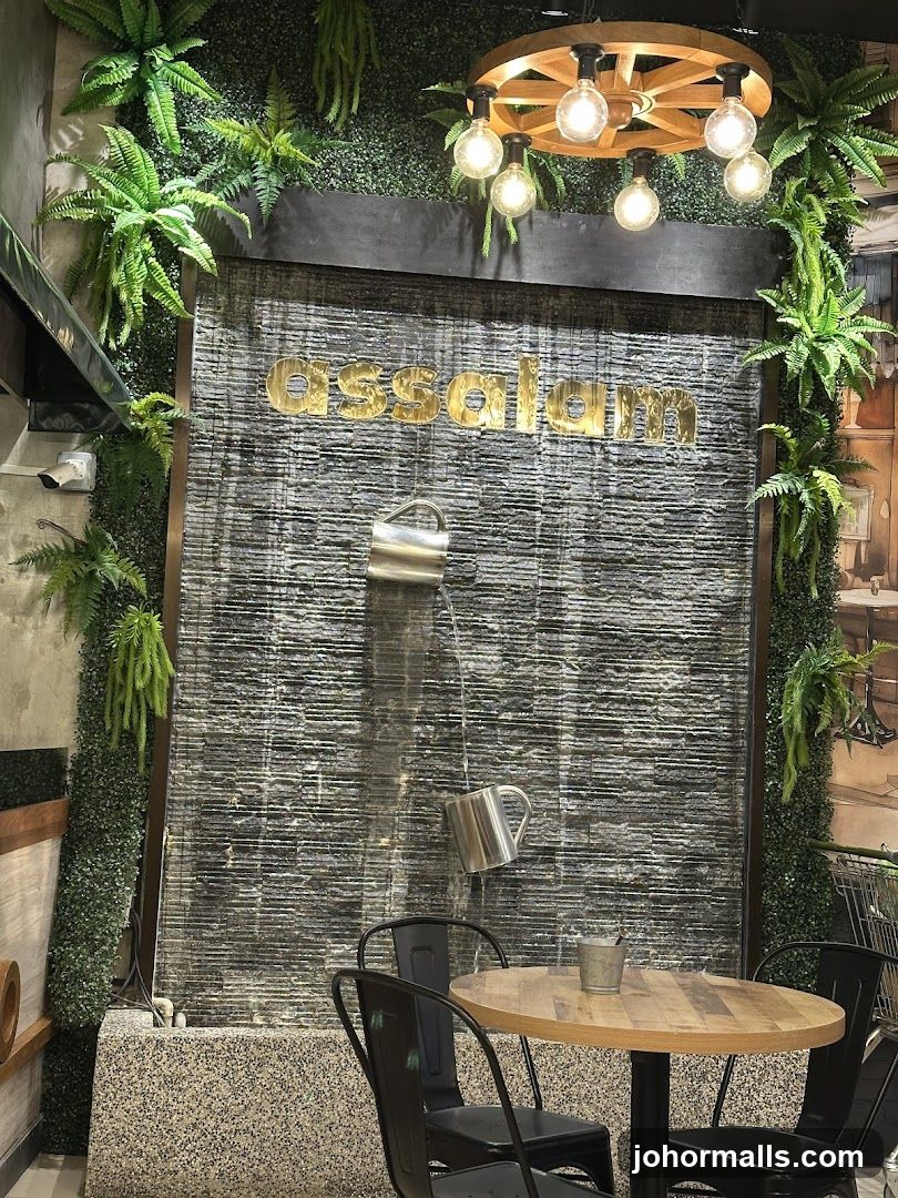 Cafe Interior with Water Feature
