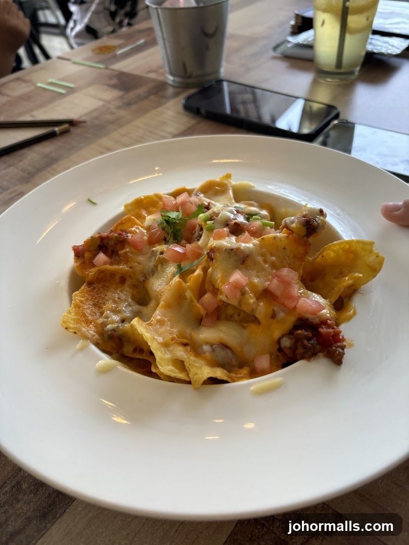 Nachos with Cheese and Tomatoes