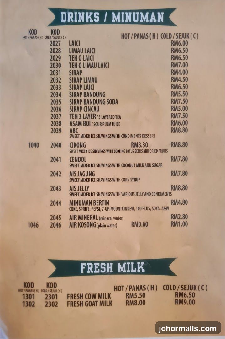 DRINKS / MINUMAN