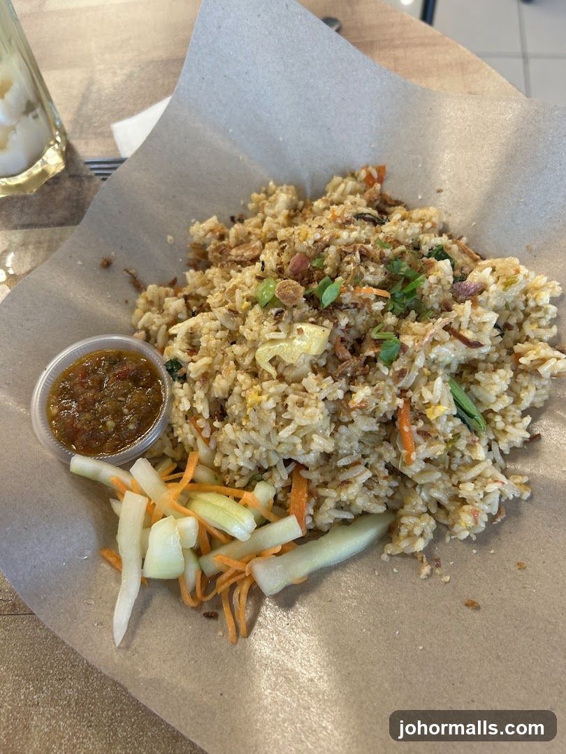 Fried Rice with Side Salad and Chili Paste