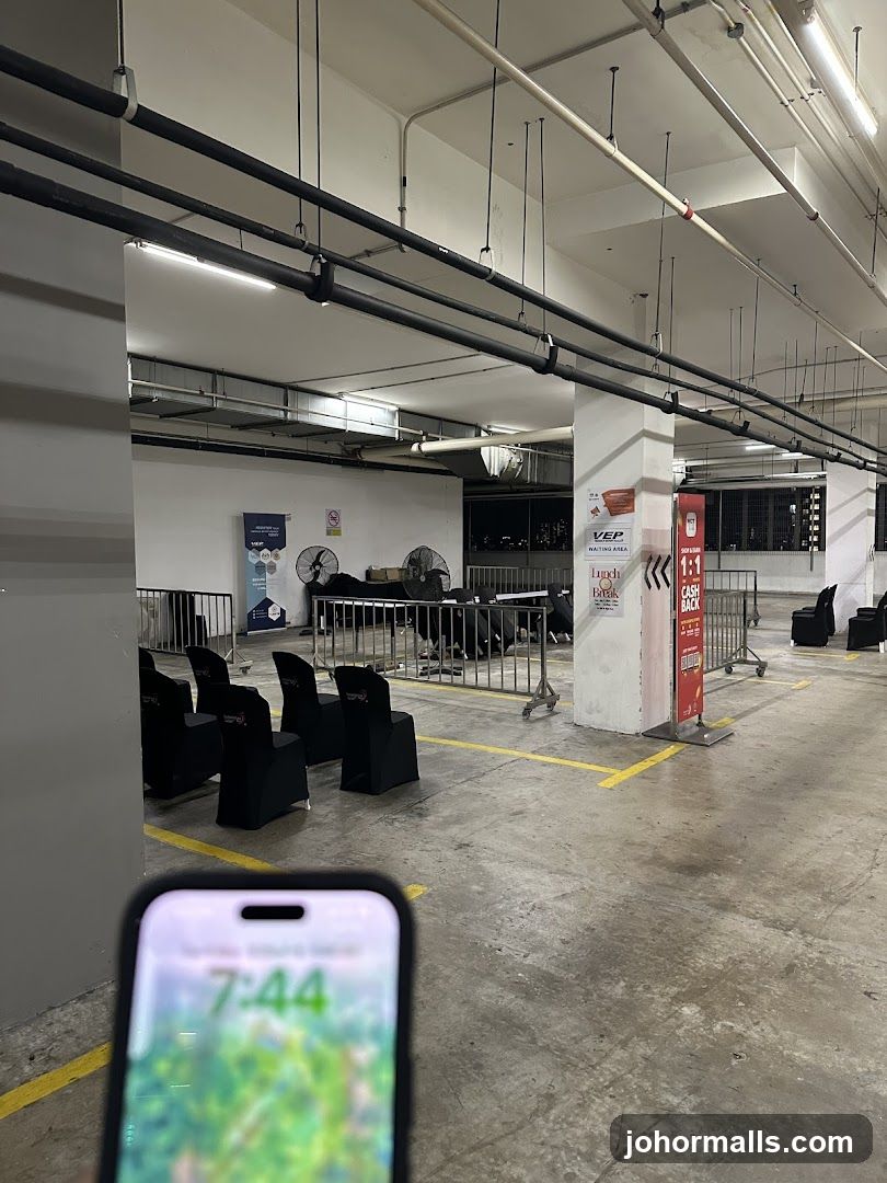 Waiting Area with Promotional Signage