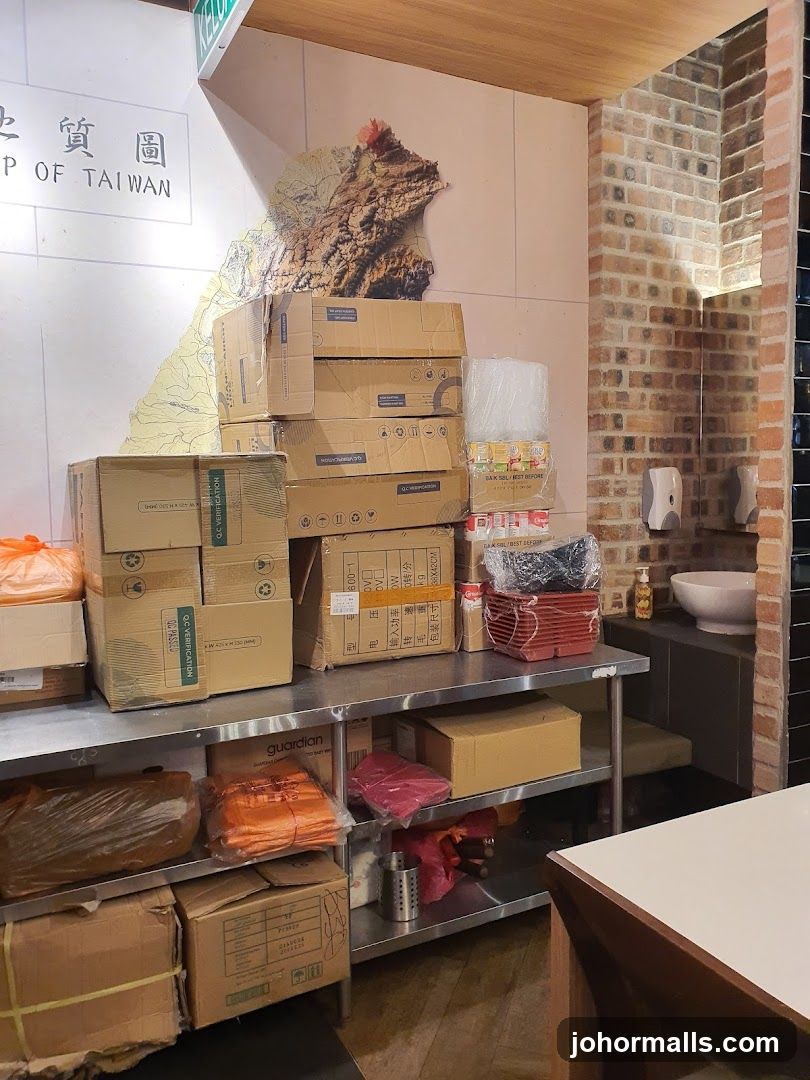 Storage Area with Boxes and Supplies