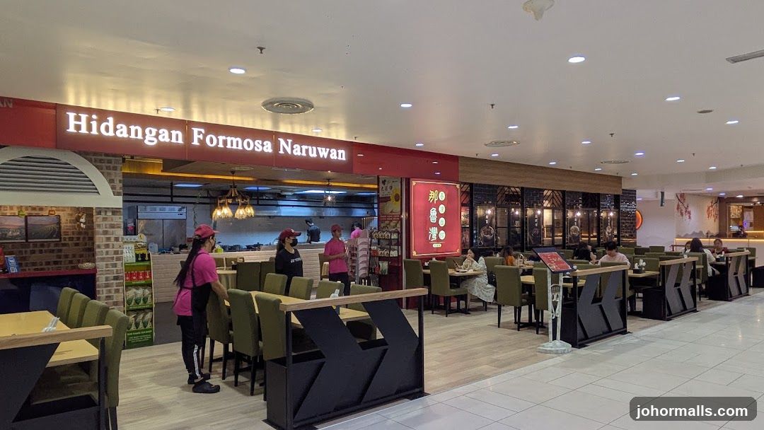 Restaurant Interior with Signage