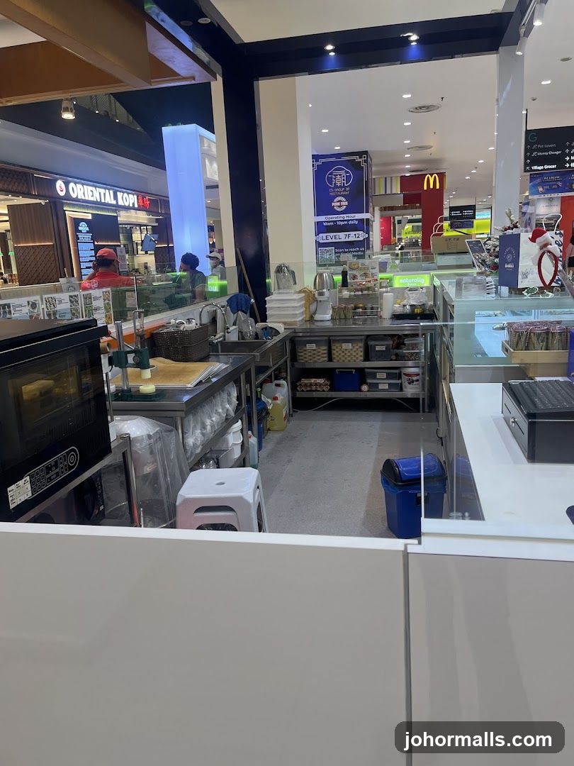 Food stall in a mall