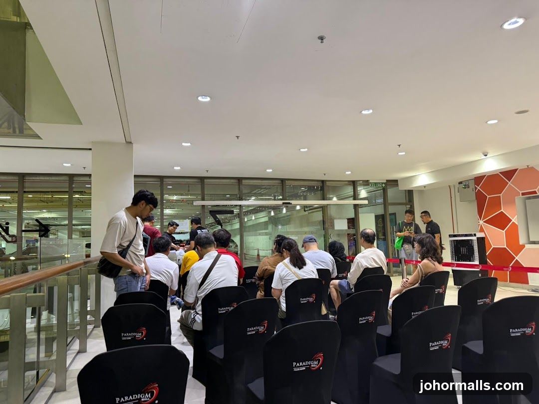 People gathered in a room