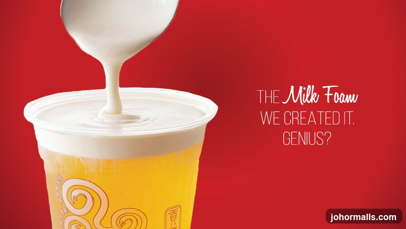 Milk Foam Drink Advertisement