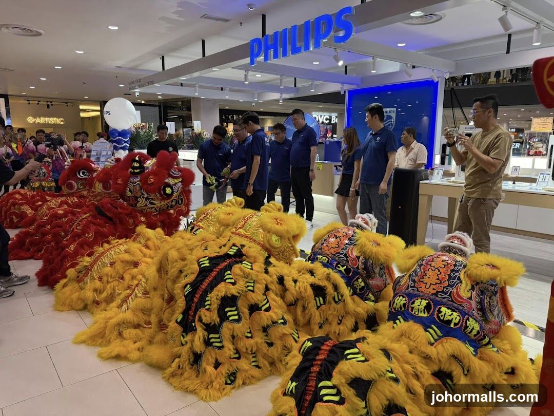 Lion Dance Performance at Philips Store