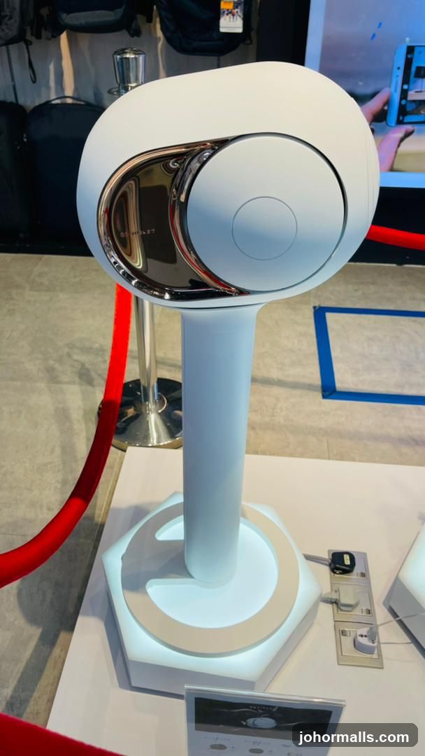 White Speaker on Display