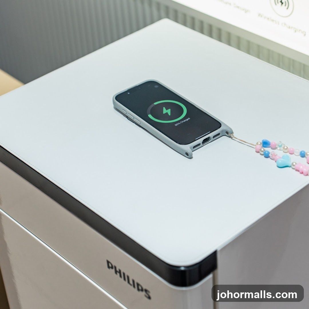 Phone charging on a wireless charger