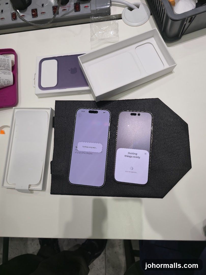 Two iPhones and Accessories