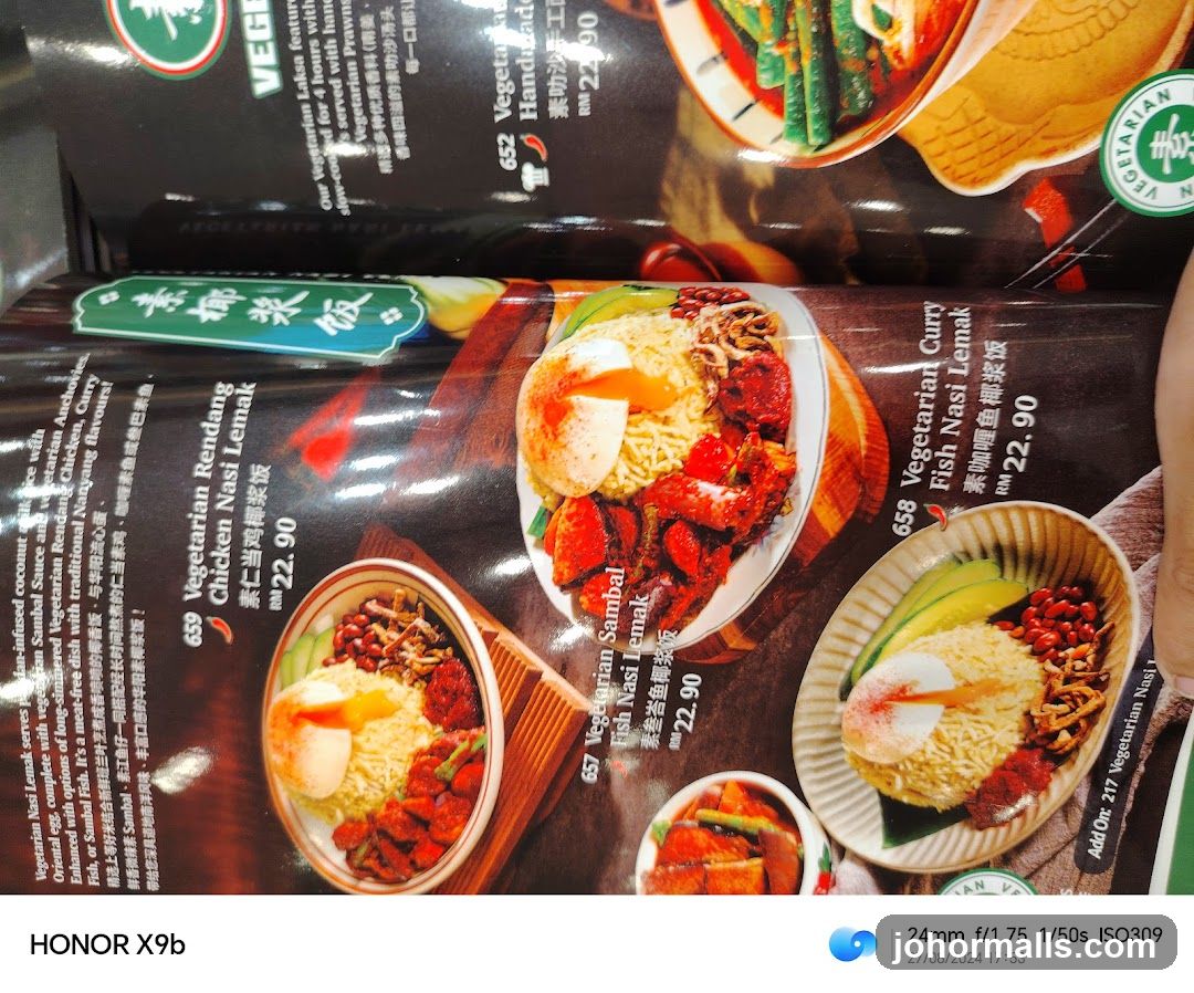 Vegetarian Menu