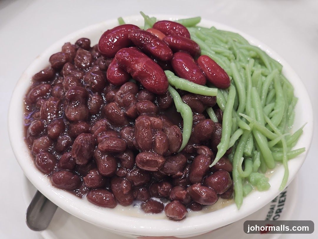Red Bean and Chendol Dessert