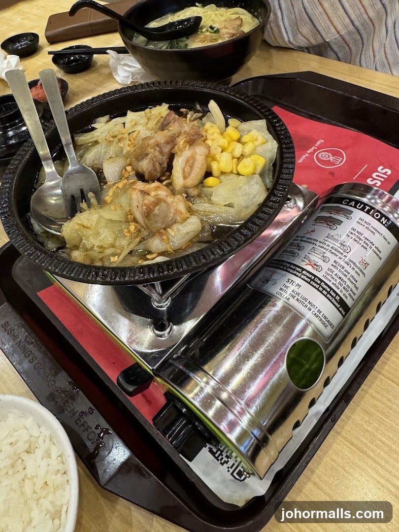 Sizzling Pork Dish with Corn and Cabbage