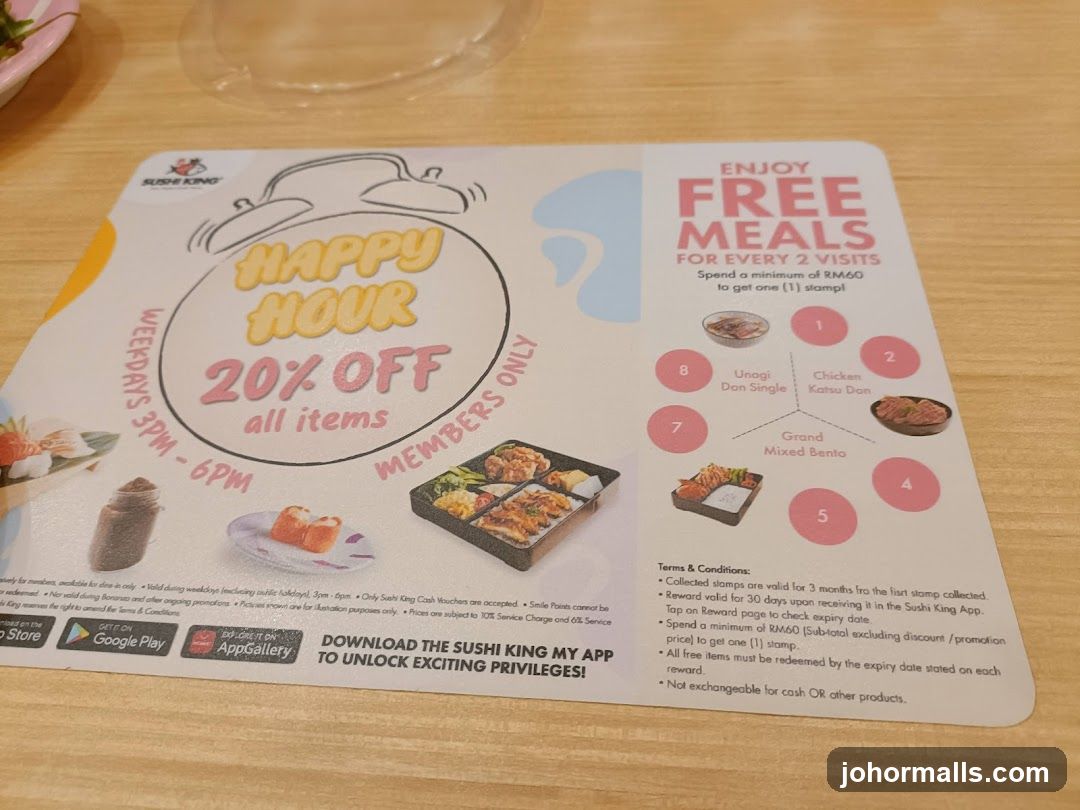 Sushi King Happy Hour and Free Meals Promotion