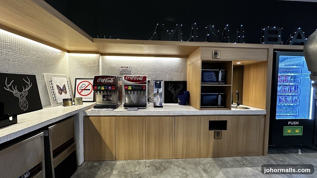 Beverage Station with Microwaves and Vending Machine