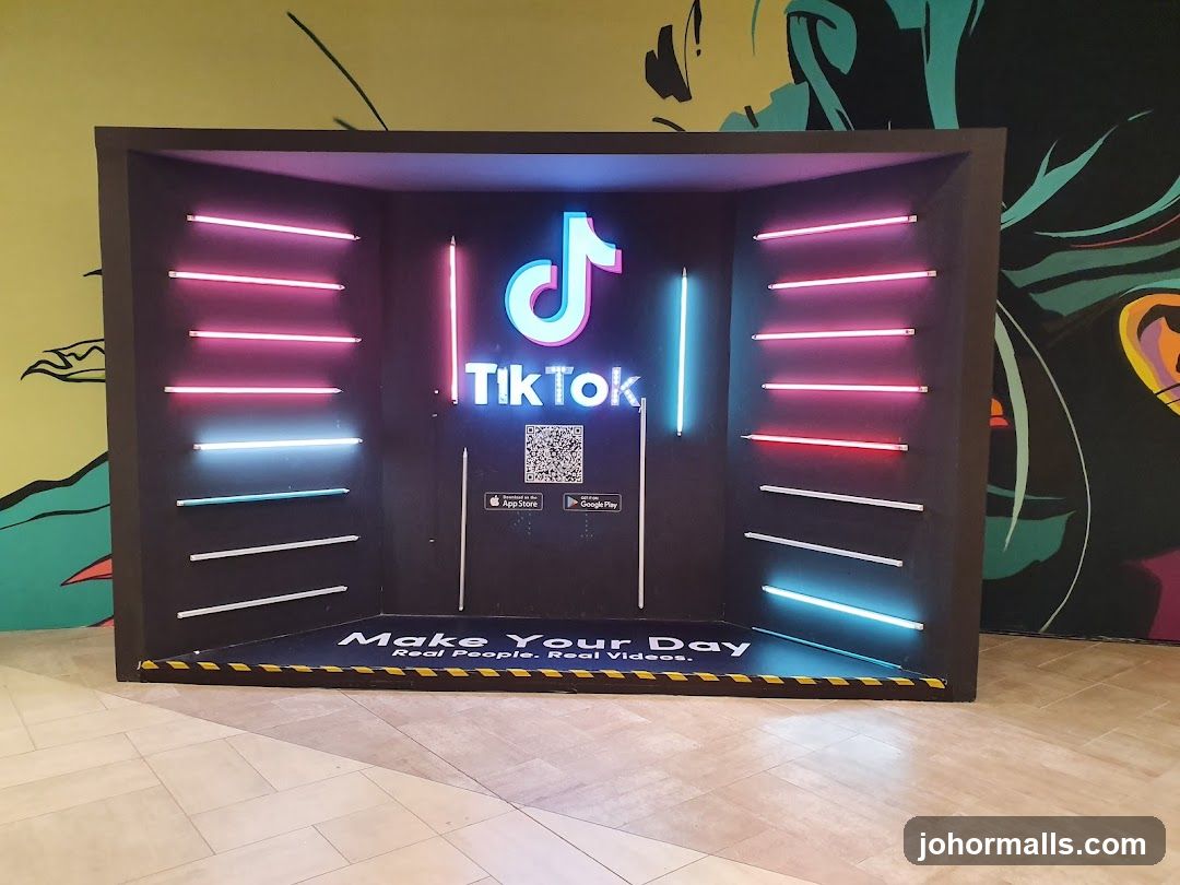 TikTok promotional display