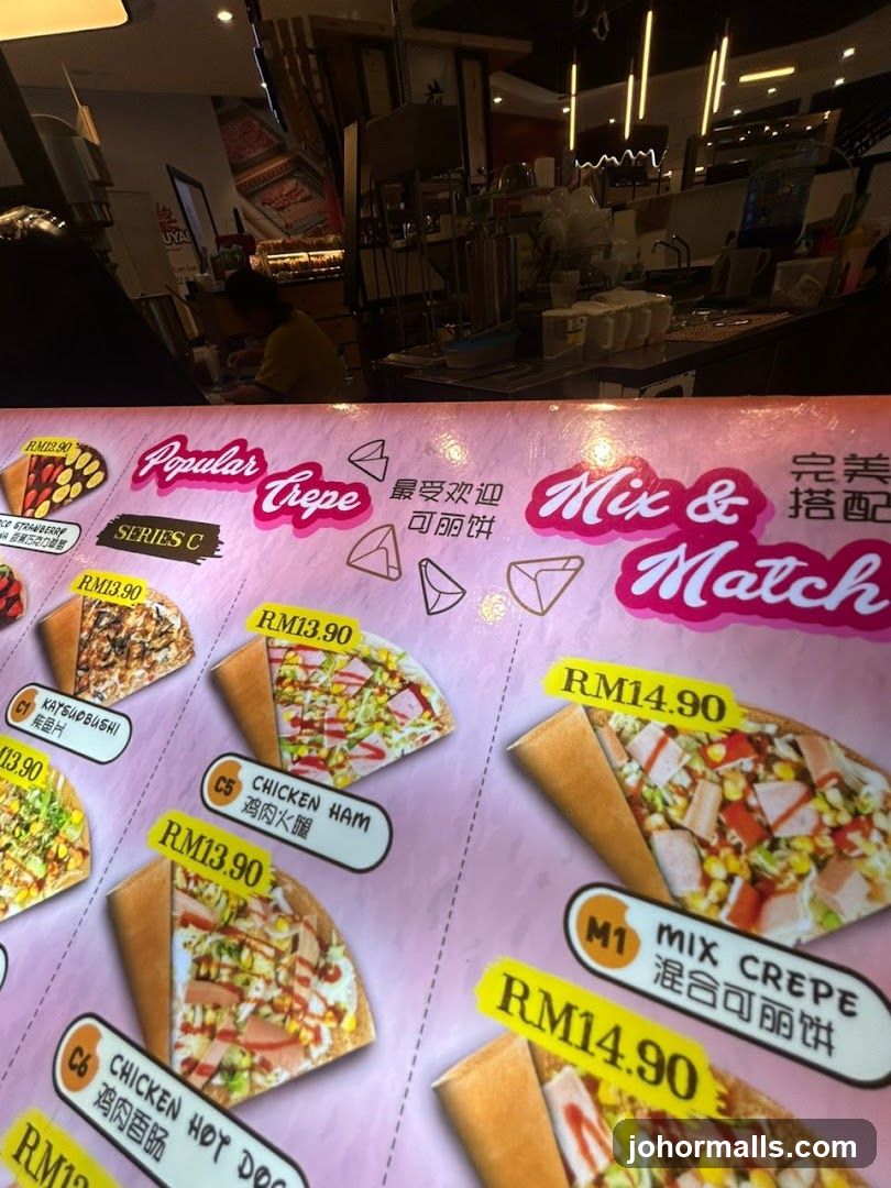 Popular Crepe Mix & Match