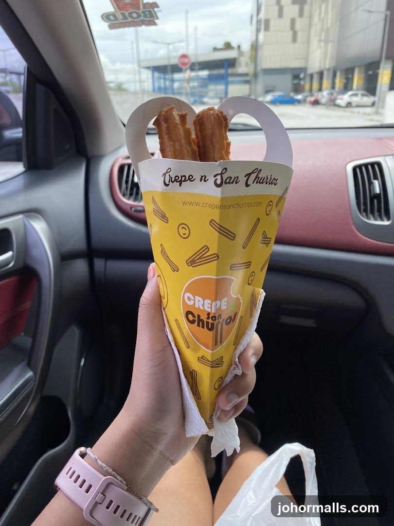 Churros in a branded container