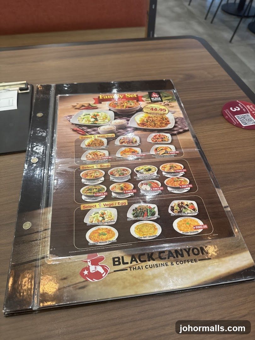 Black Canyon Thai Cuisine & Coffee Menu