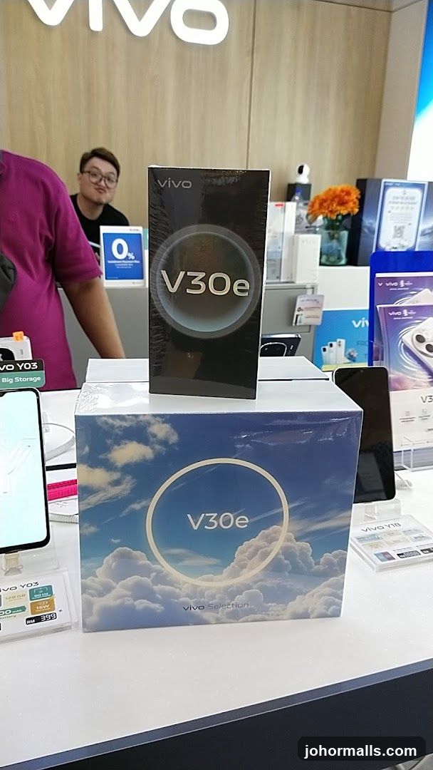 Vivo V30e Phones on Display