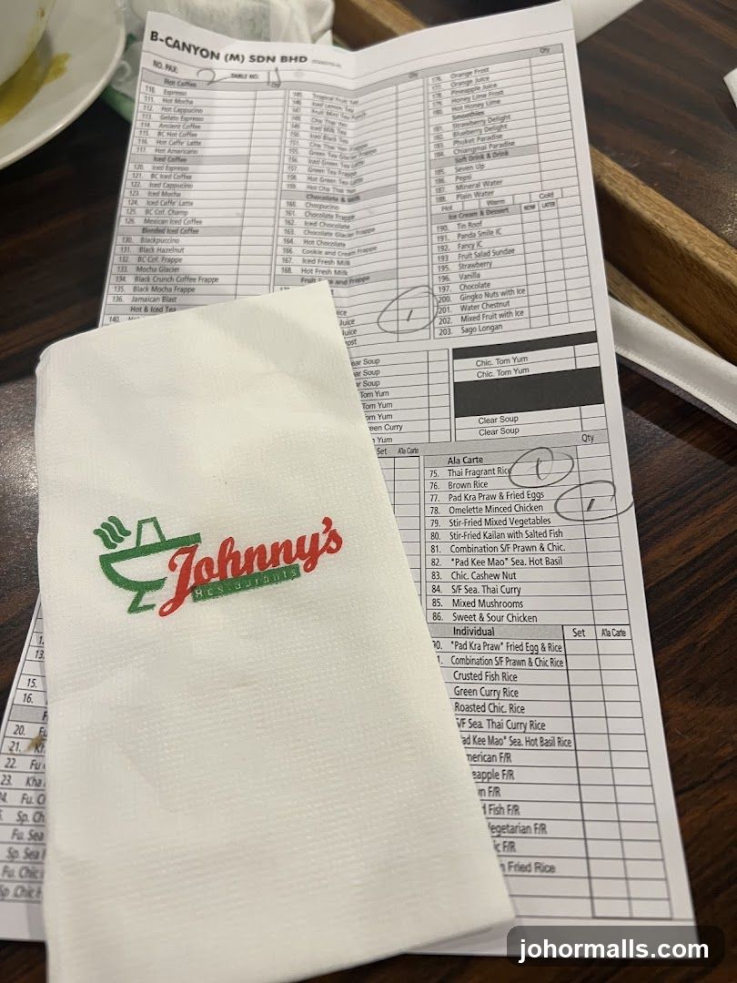 Menu and Napkin