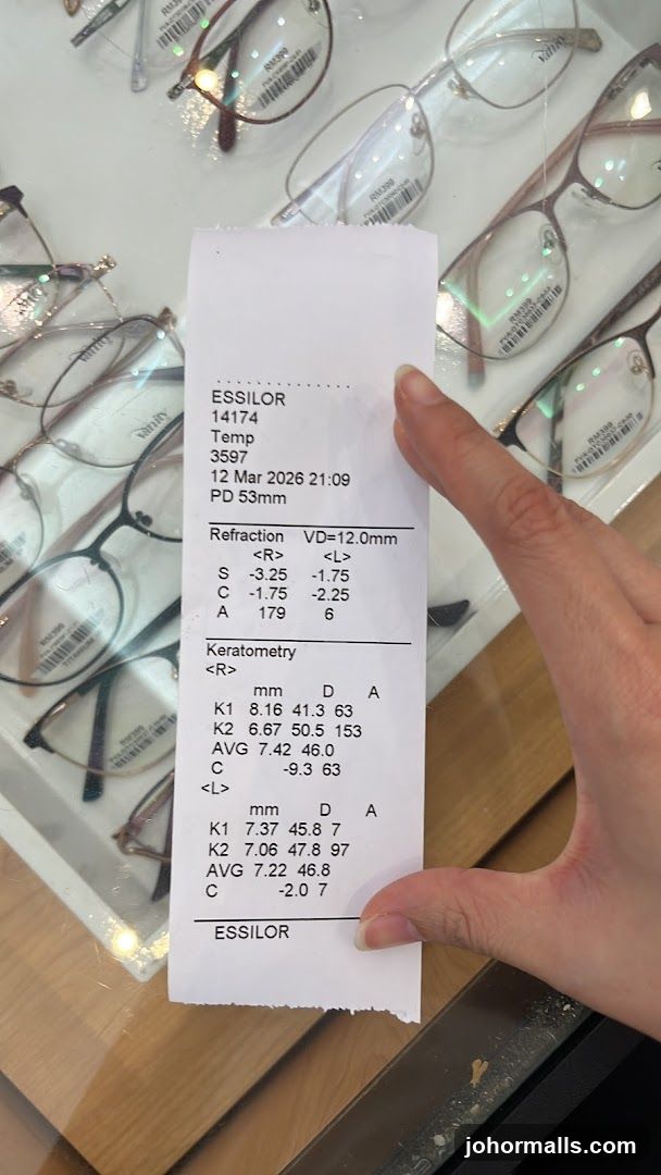 Eye Prescription Details