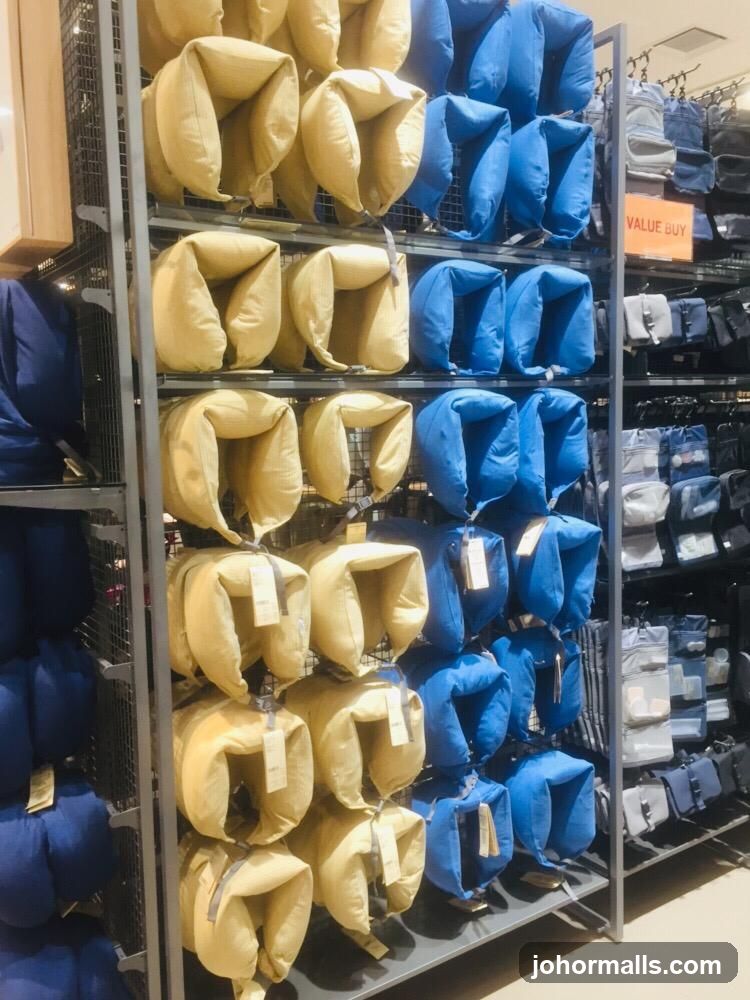 Neck Pillows on Display