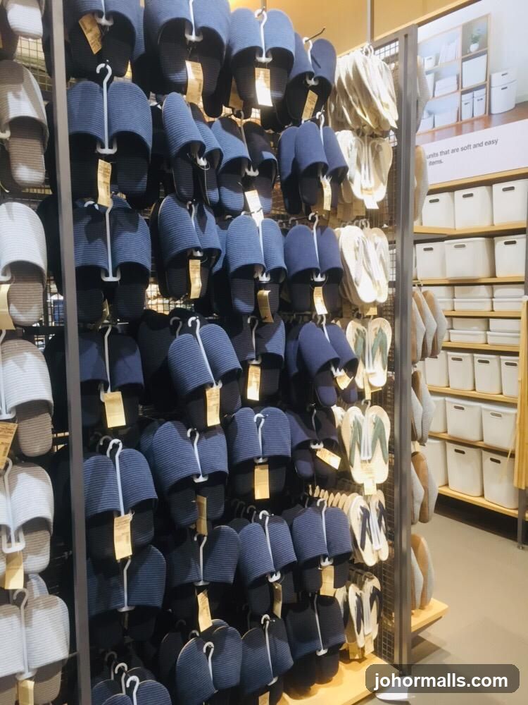 Slippers and Storage Bins