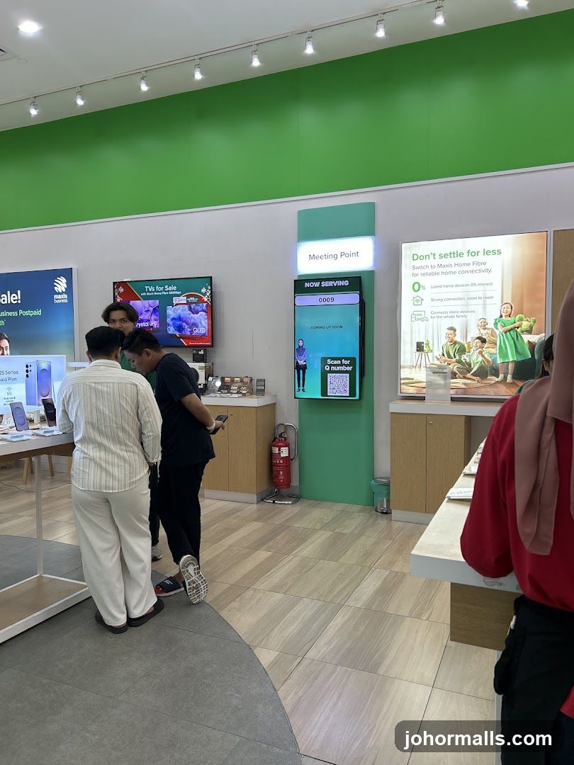 Store Interior with Digital Displays