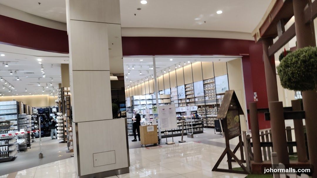 Store Interior with Shelving and Displays