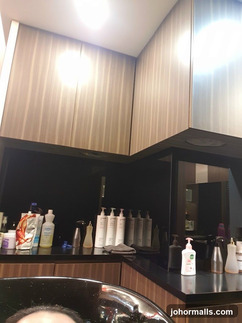 Salon Counter with Products